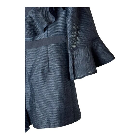 Keepsake Romper Women Medium Navy Blue Bell Sleeve Flashing Lights Playsuit‎ NWT - Picture 5 of 12